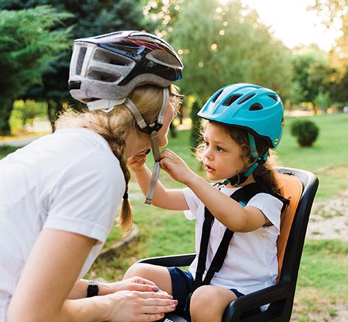 Kids wearing helmet hot sale